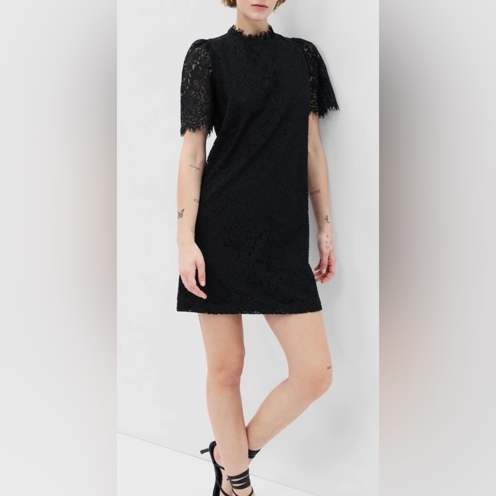 GAP Black Lace Mini Dress